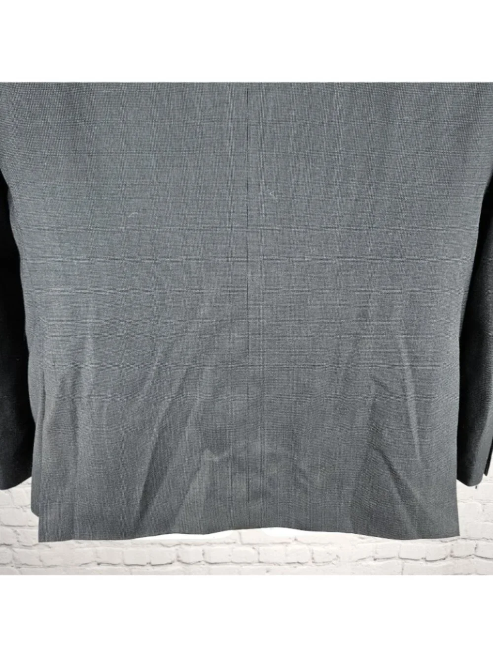 J. Ferrar Black Slim Fit 2 Button Double Vented Peak Blazer Sport Coat 42S